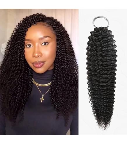 Amazon.com : QVR Crochet Human Hair Pre Looped Afro Kinkys V Bulk